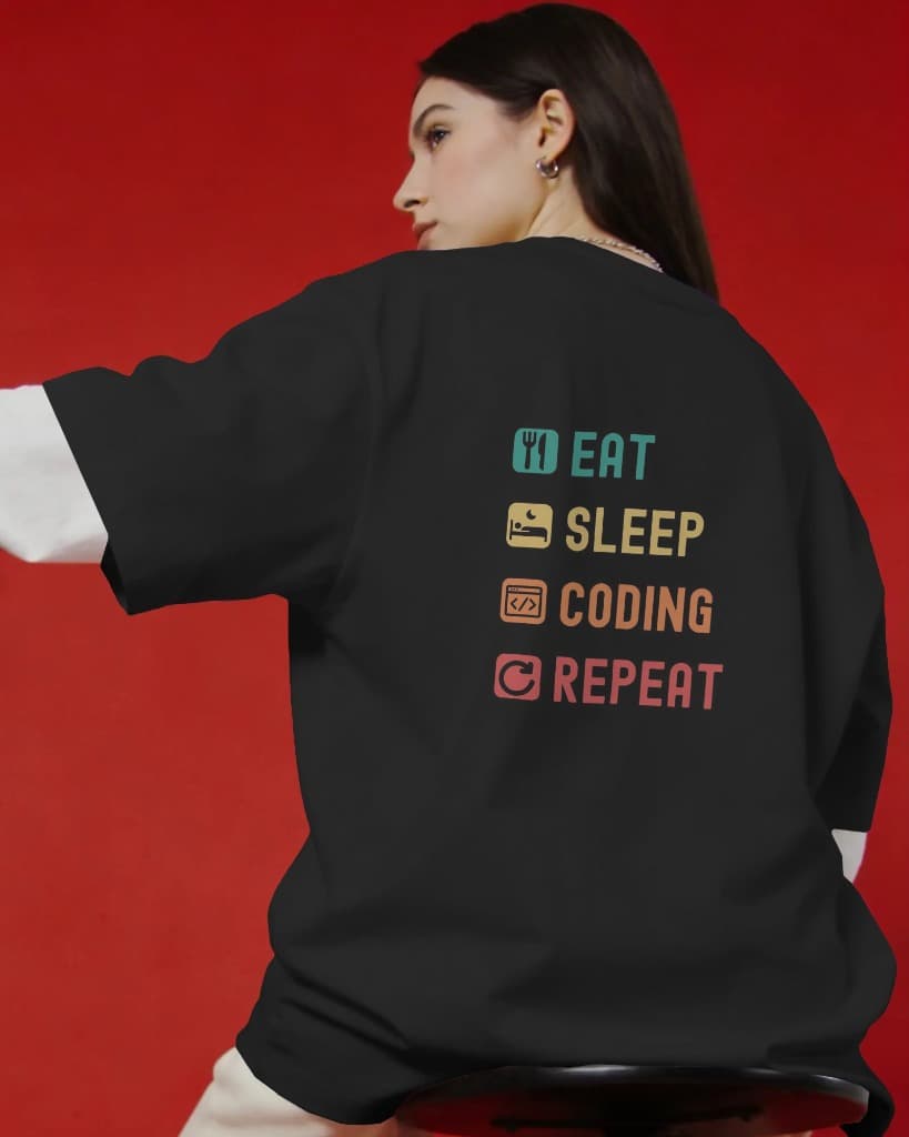 Eat Sleep Coding Repeat โ DEBUG Tee