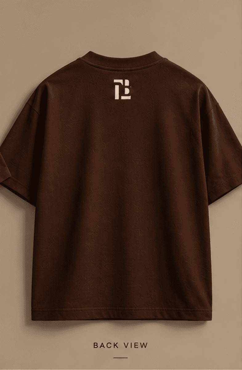 DEBUG NOTHING ORDINARY Oversized T-Shirt โ Brown alternative view
